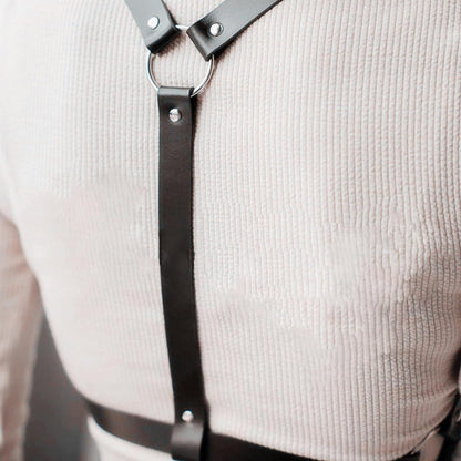 Punk Harness Damen Leder Body Brustgurt Gothic Bondage BDSM Spielzeug