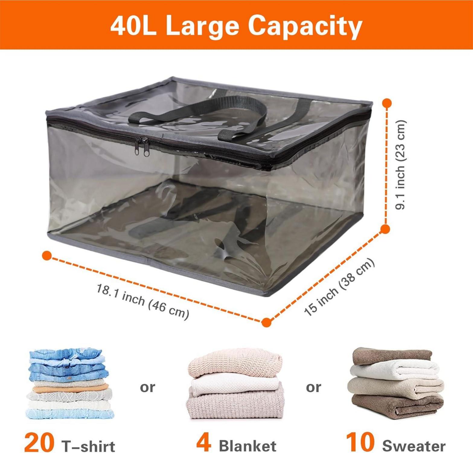 Faltbare 40L Aufbewahrungstasche Unterbett Organizer