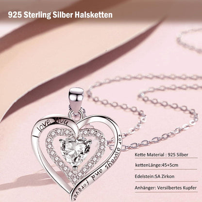 Ewige Rosen Geschenkbox Konservierte Blume Schmuckbox Silber