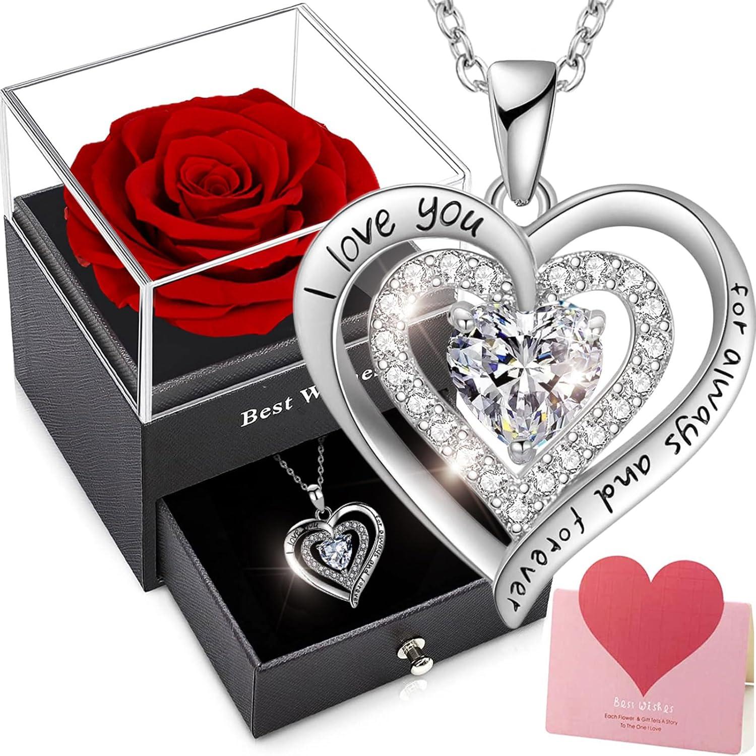 Ewige Rosen Geschenkbox für Frauen Jahrestag Muttertag Valentinstag