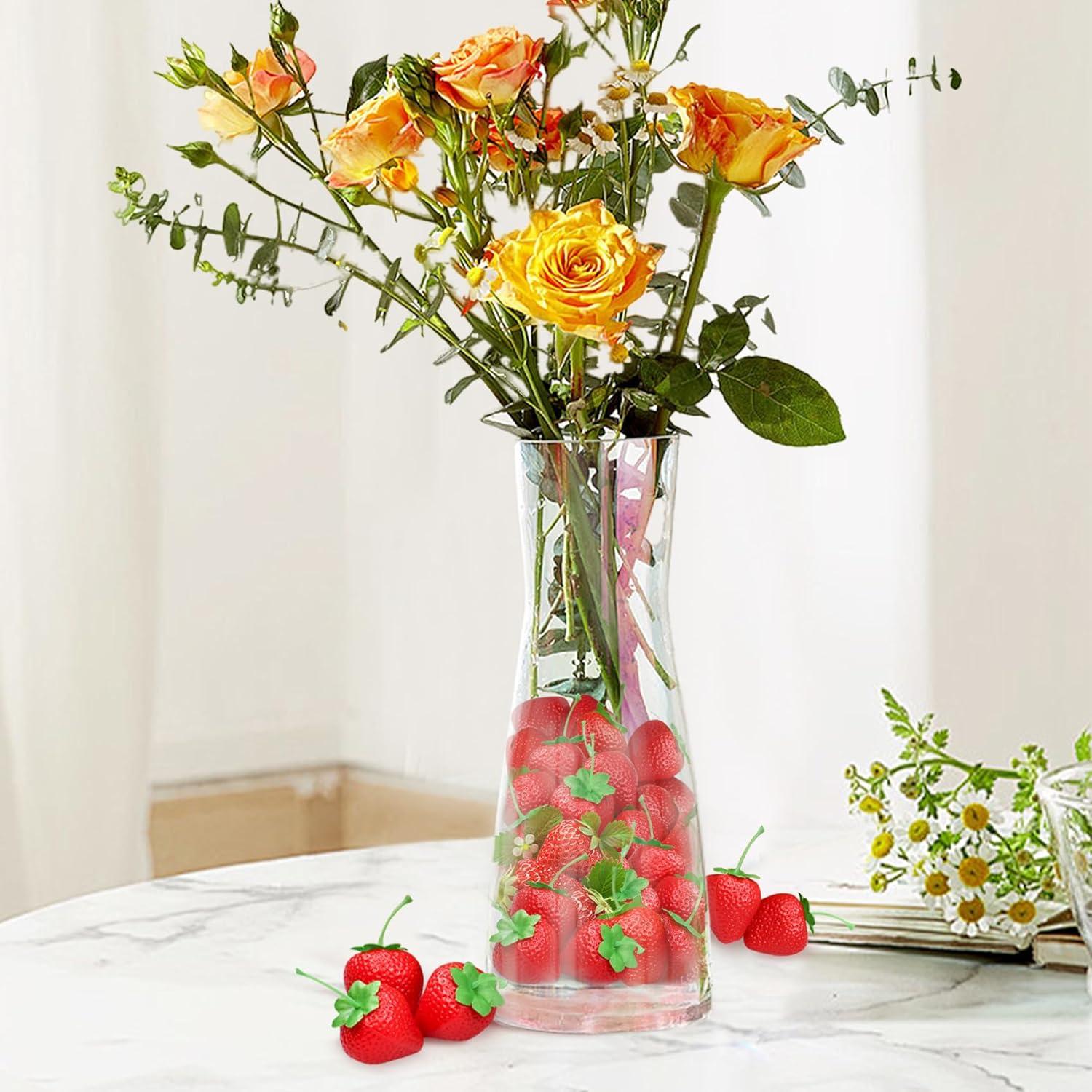 Künstliche Erdbeeren Plastik Obst Deko Lebensecht DIY Party Ornament