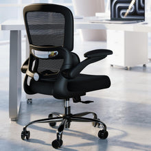 Ergonomischer Bürostuhl Höhenverstellbar Mesh Schwarz