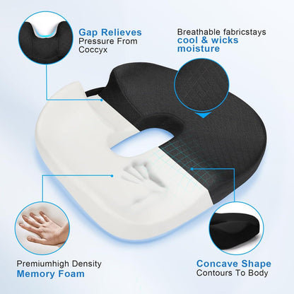 Orthopädisches Donut-Sitzkissen Memory Foam ergonomisches Design