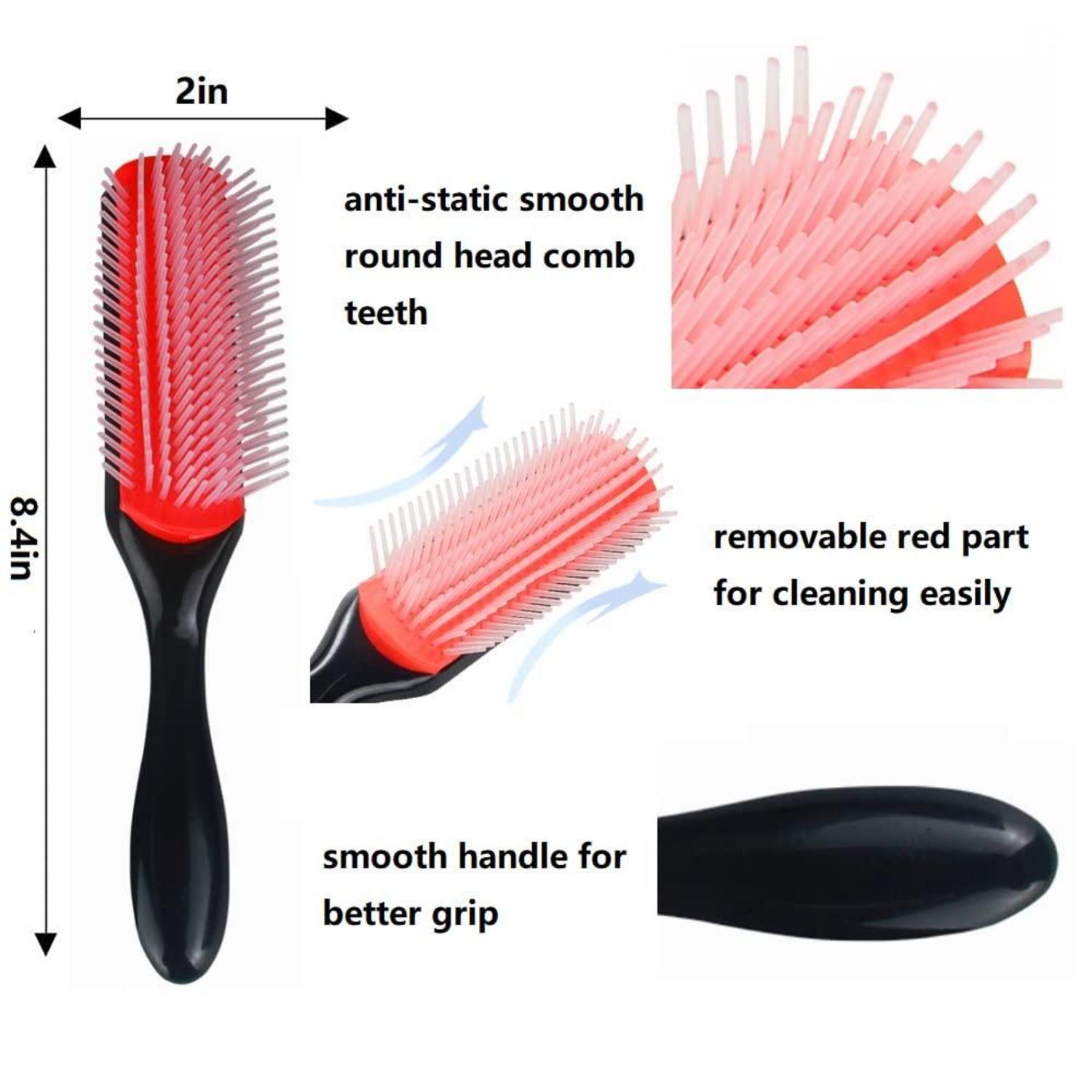 Locken Haarbürste Set mit Defining Bürste und Zubehör für