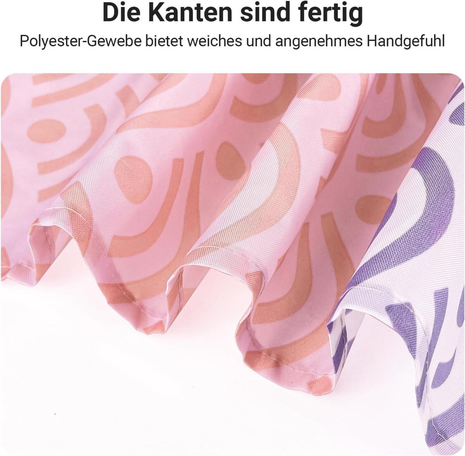 Duschvorhang Blume 300x200cm Antischimmel Wasserdicht Polyester mit Ösen