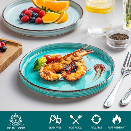 vancasso BONITA Steingut Speiseteller Set 6 Personen