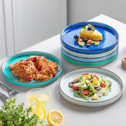 vancasso BONITA Steingut Speiseteller Set 6 Personen