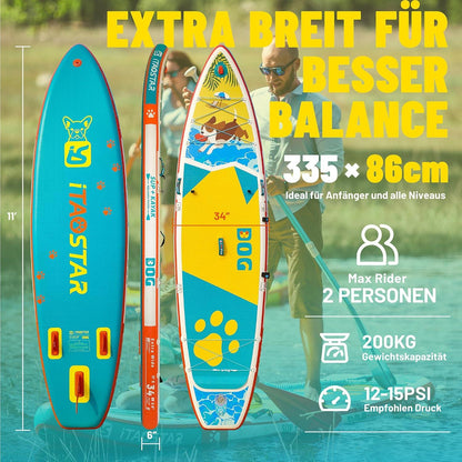 iTAOSTAR Aufblasbares Stand Up Paddle Board Premium Zubehör
