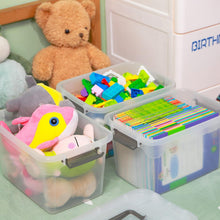 Citylife 6er-Set 8L Kleine Aufbewahrungsboxen Transparent