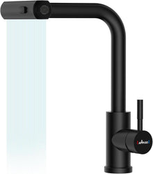 APPASO Wasserhahn Schwarz Hochdruck Ausziehbar 3 Strahlarten