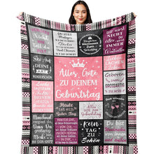 Yesbird Geburtstagsdecke für Frauen 150x130cm - Lustiges