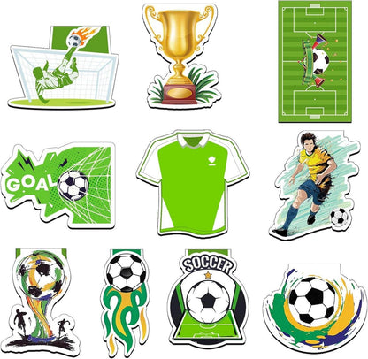 10er Set Fußball Magnetische Lesezeichen für Kinder, Geschenk Jungen