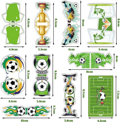 10er Set Magnetische Fußball Lesezeichen für