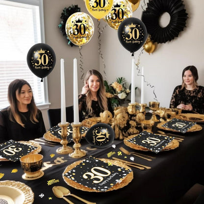 Servietten 30. Geburtstag Mann 60 Stück Deko Luftballons 30 Jahre
