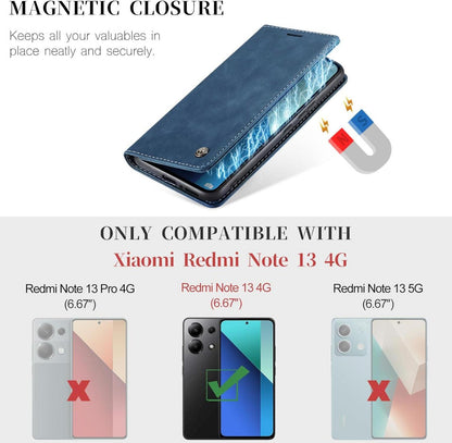 Handyhülle Xiaomi Redmi Note 13 4G Premium Leder Magnet