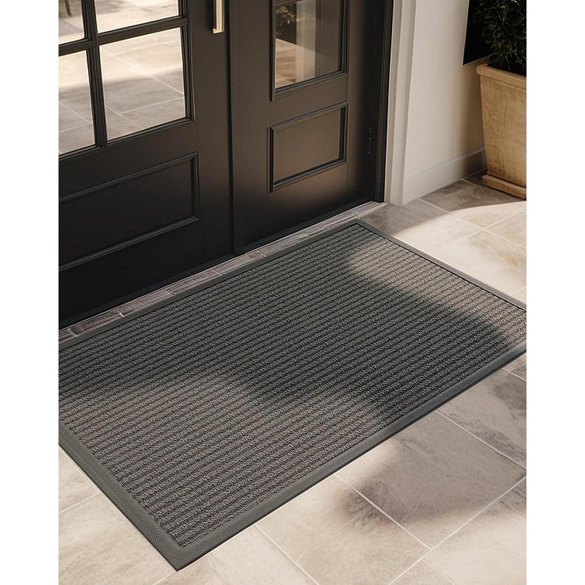 Fußmatte Outdoor Grau 80x120cm - Schmutzfangmatte für Haus & Garten