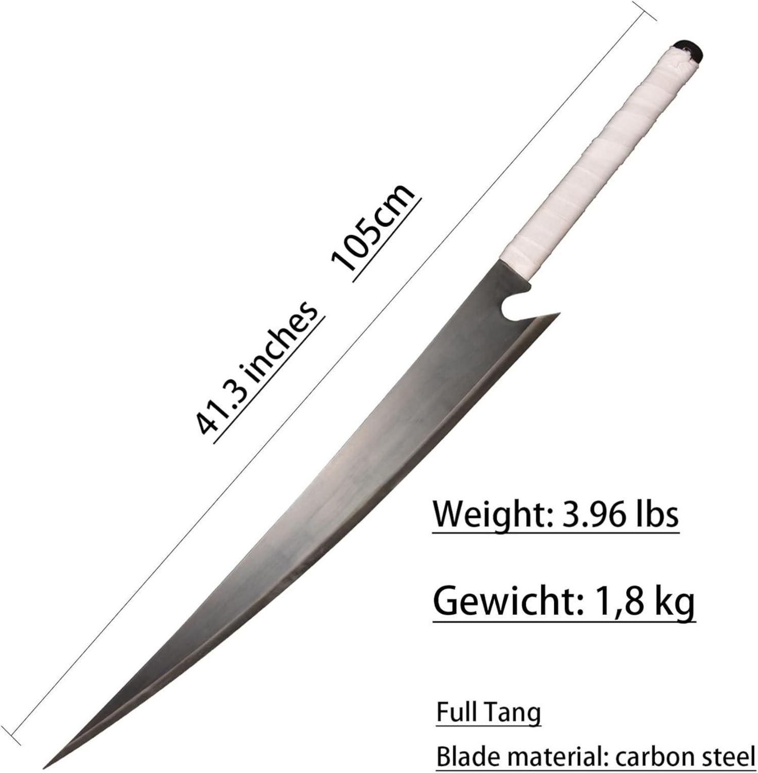 Anime Schwert Cosplay Zanpakutou Schwert 103 cm Stahl