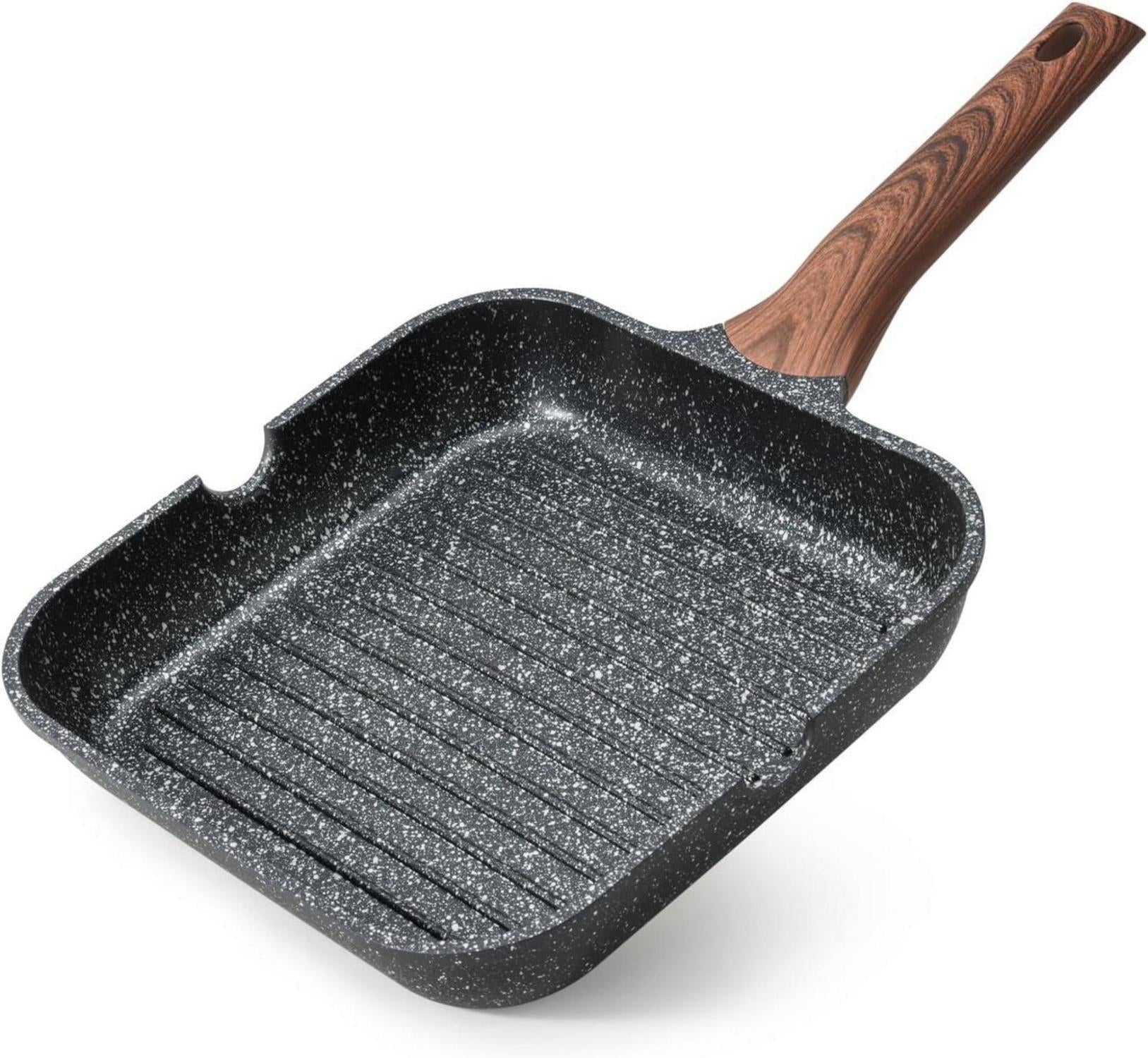 Antihaft-Grillpfanne 24 cm quadratisch für Induktion