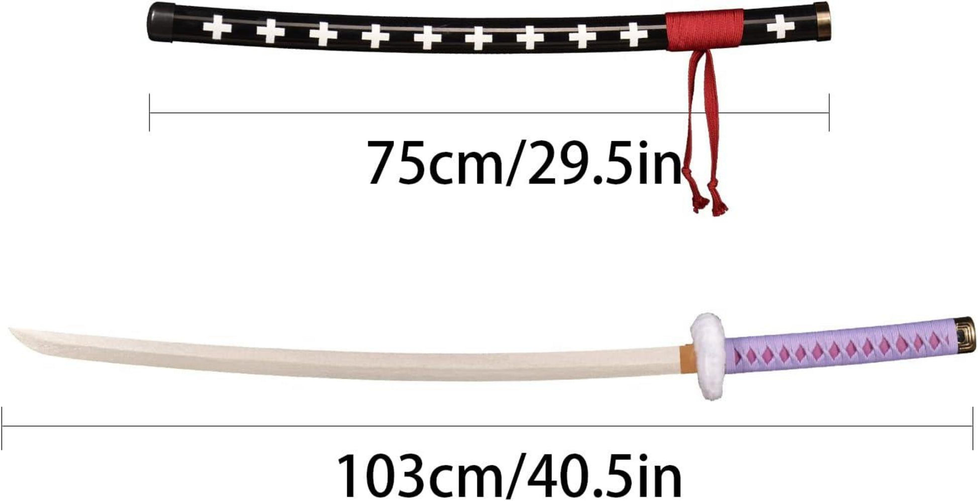 Anime Cosplay Roronoa Zoro Schwert Katana 103cm Bambus
