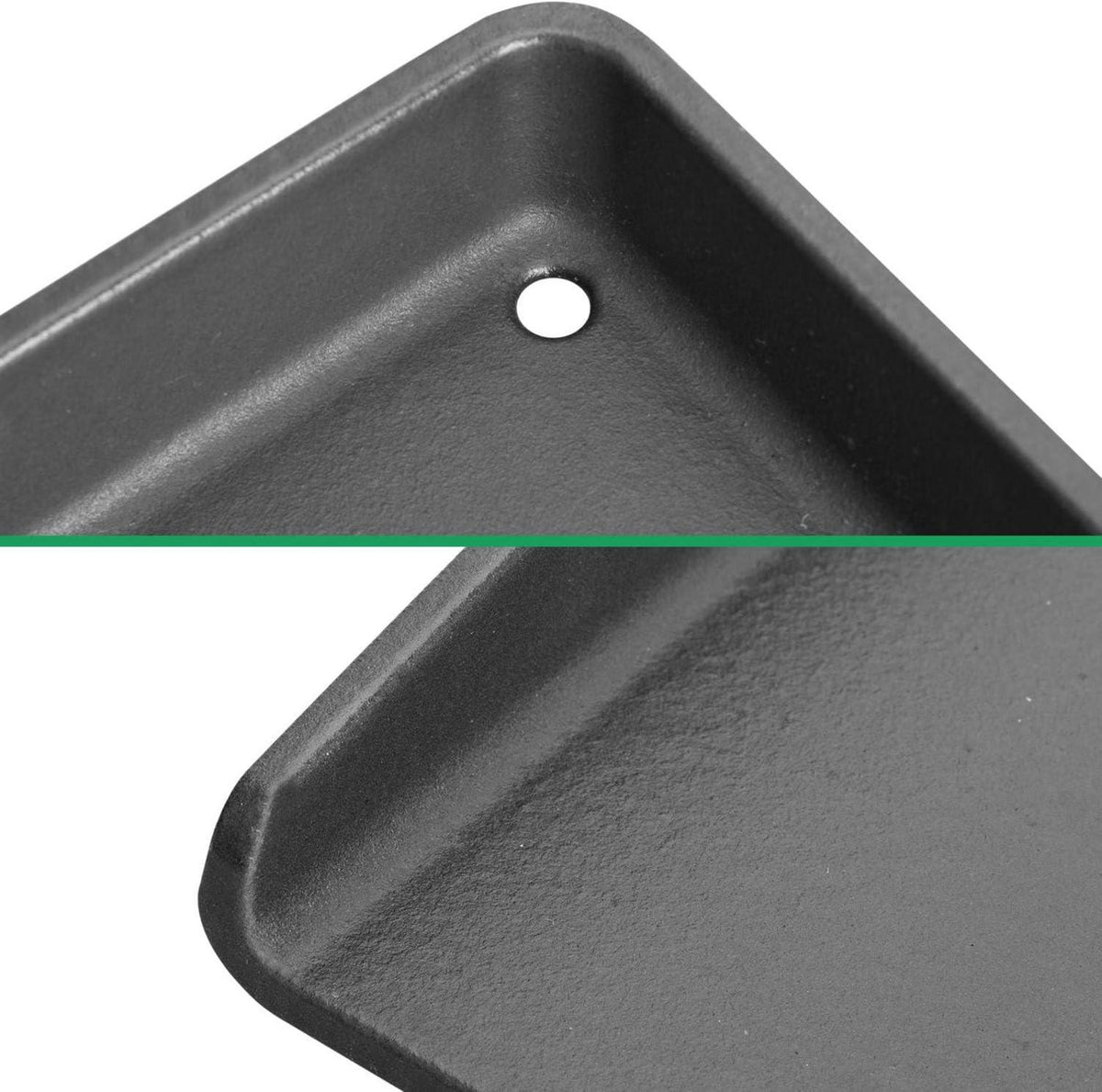 Gusseisen Grillplatte mit Grillspachtel Set für Gasgrill 44,5x26cm
