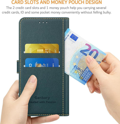 Leder Handyhülle Samsung Galaxy A12 M12 Klapphülle Magnet Stand