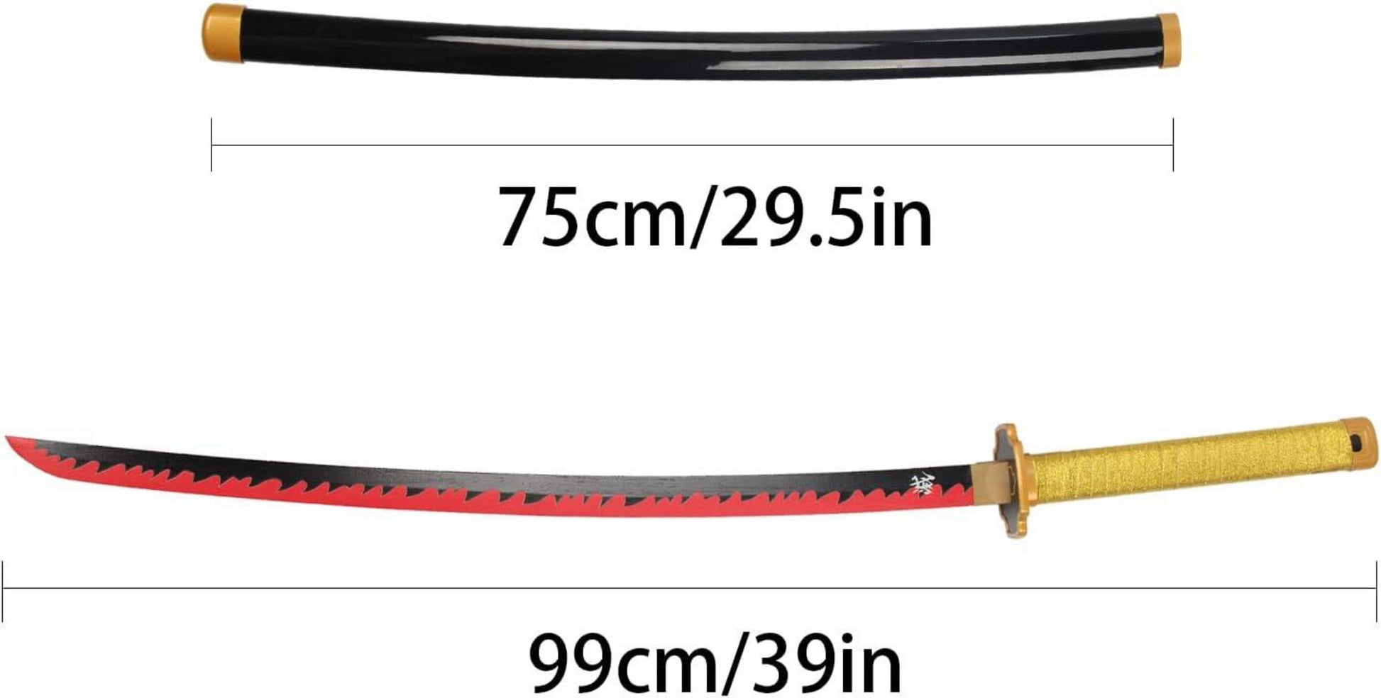 Cosplay Anime Bambus Katana Schwert 103cm Samuraimesser