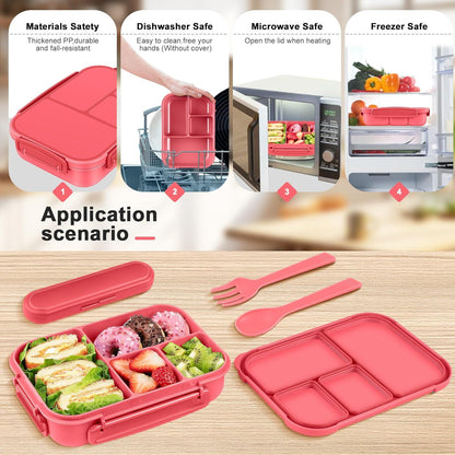 Brotdose Kinder Bento Lunchbox 1200ml Mikrowellen Spülmaschinenfest