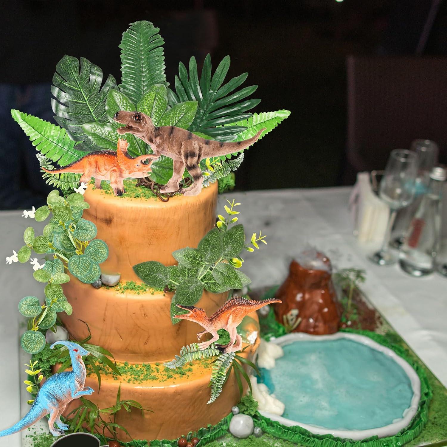Dinosaurier Kuchendeko Set, Dino Tortendeko 25 Stück
