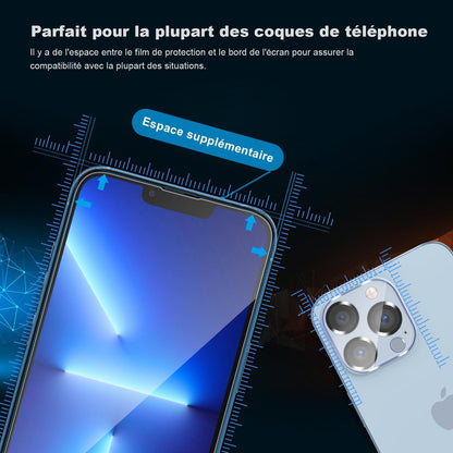 2x Hartglas Anti-Spionage Schutz iPhone 13 Pro Max 9H