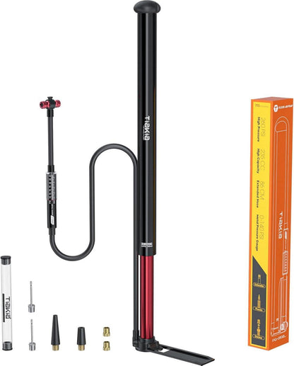 Fahrrad Standpumpe mit Manometer 260 PSI Hohe Volumen Hand Luftpumpe
