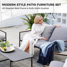 Grand patio 4 Sitzer Gartenmöbel-Set mit Kissen und Tisch