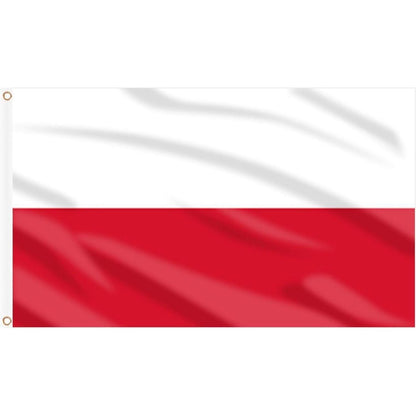 Polen Flagge 90x150 cm - 2er Set mit Ösen für Deko