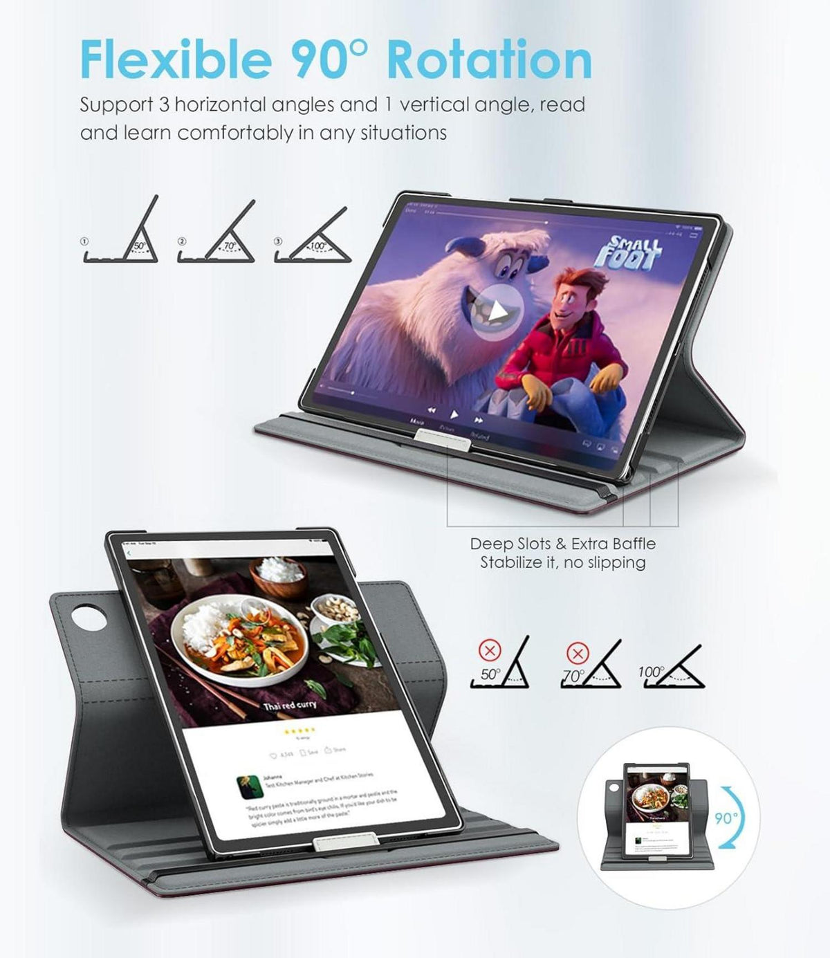 Drehbare Schutzhülle für Samsung Galaxy Tab A9+ 11 Zoll