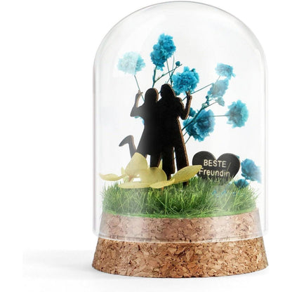 Ewige Blumen im Glas für