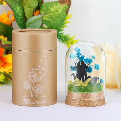 Ewige Blumen im Glas für
