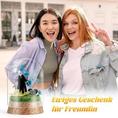 Ewige Blumen im Glas für