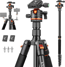Kamera Stativ 200cm 2-in-1 mit Panorama Kugelkopf