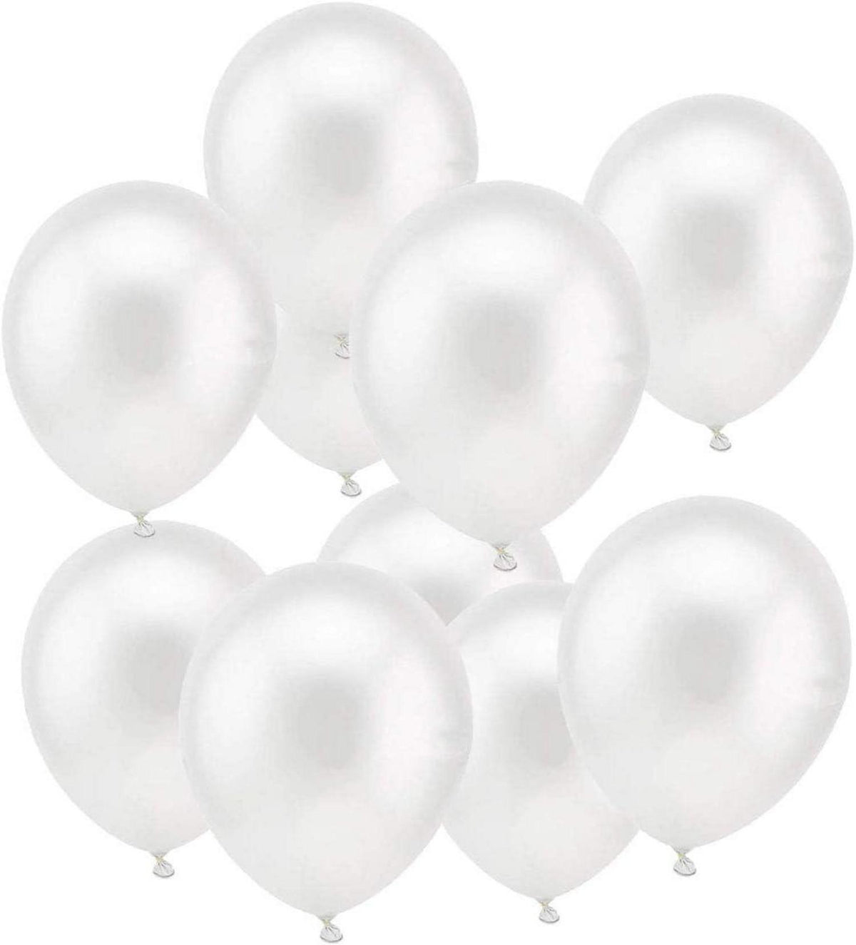 100er Set Weiße Luftballons 12 Zoll Hochwertige Latex Helium Ballons