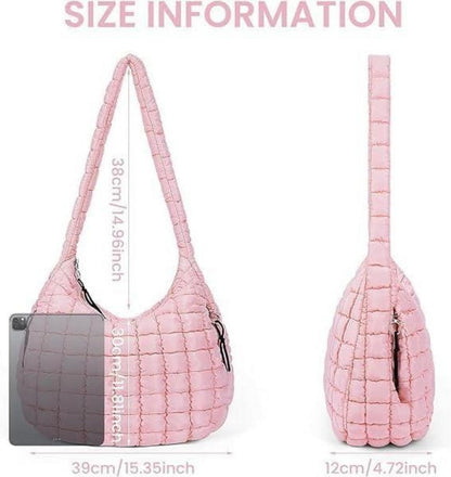 Gesteppte Umhängetasche Puffer Tote Bag Damen Crossbody Stepptasche