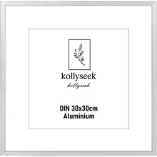 Bilderrahmen Aluminium 30x30 cm Silber Acrylglas