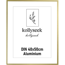 Aluminium Bilderrahmen Gold 40x50 cm mit Acrylglas Frame