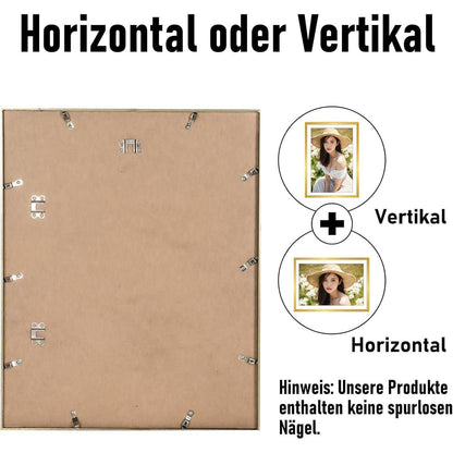 Aluminium Bilderrahmen Gold 40x50 cm mit Acrylglas Frame