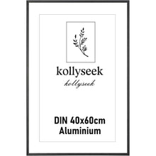 Kollyseek Bilderrahmen Aluminium 40x60cm Schwarz Acrylglas