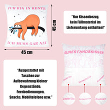 Ruhestandskissen 45x45cm Renteneintritt Geschenk Kollegin