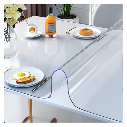 Transparente Tischdecke PVC 90x160 cm – Abwischbar & Schutz