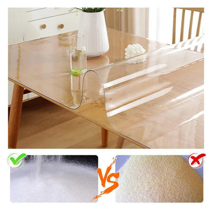 Transparente Tischdecke PVC 90x160 cm – Abwischbar & Schutz
