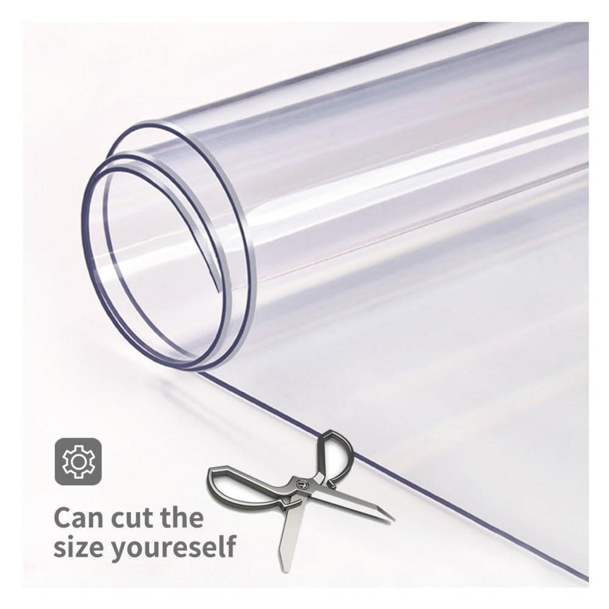 Transparente Tischdecke PVC 90x160 cm – Abwischbar & Schutz