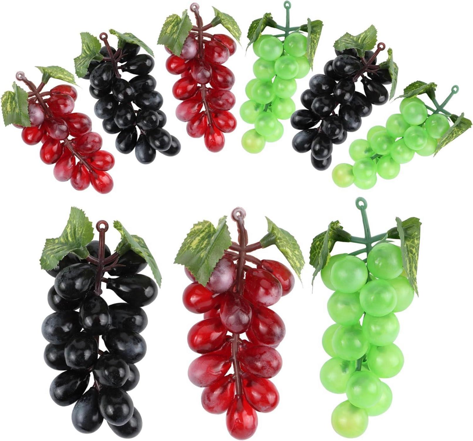 Künstliche Trauben Deko 9 Stück Lebensecht Gefälscht Obst hochwertig