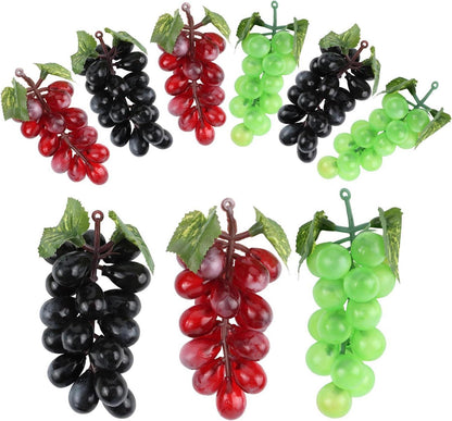 Künstliche Trauben Deko 9 Stück Lebensecht Gefälscht Obst hochwertig