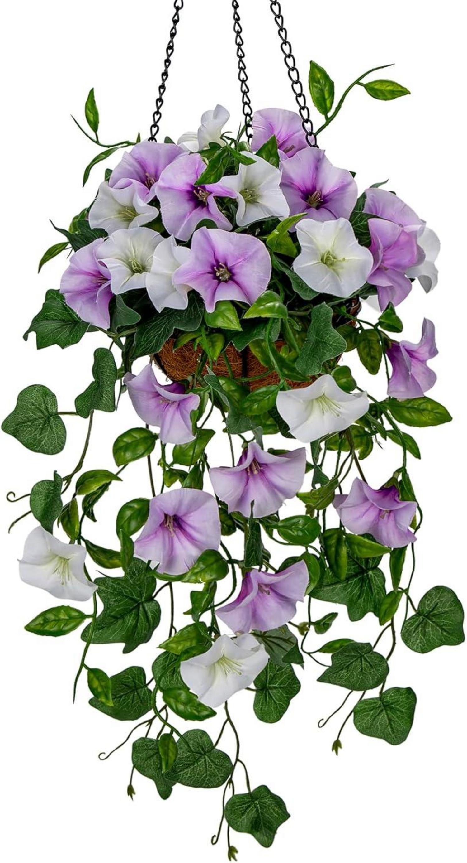 Kunstblume Morning Glory Hängende Pflanze 70 cm